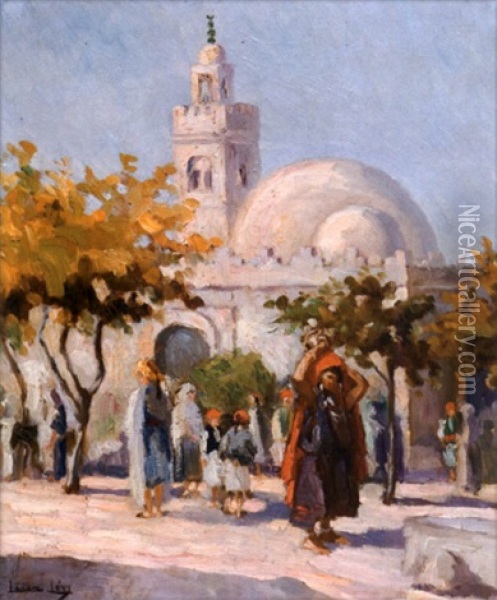 Porteuse D'eau A Kairouan Oil Painting -  Lazare-Levy