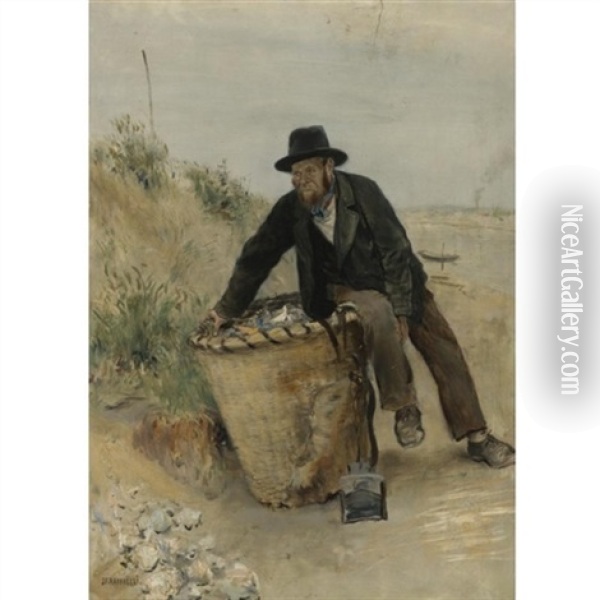 Le Chiffonier - The Ragpicker Oil Painting - Jean Francois Raffaelli