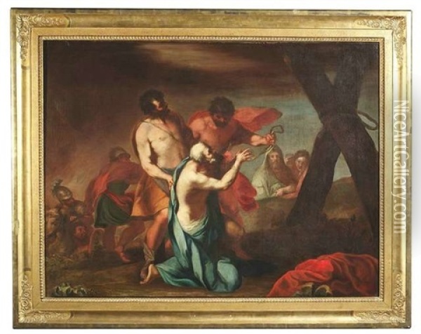 Der Hl. Andreas In Anbetung Des Marterkreuzes Oil Painting - Carlo Maratta