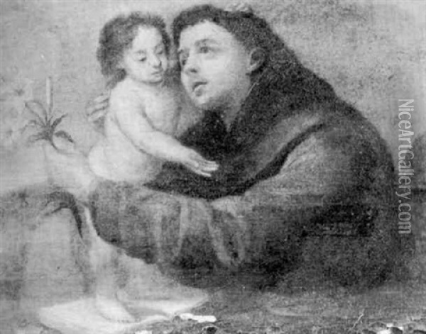 The Vision Of St. Anthony Of Padua Oil Painting - Bartolome Esteban Murillo