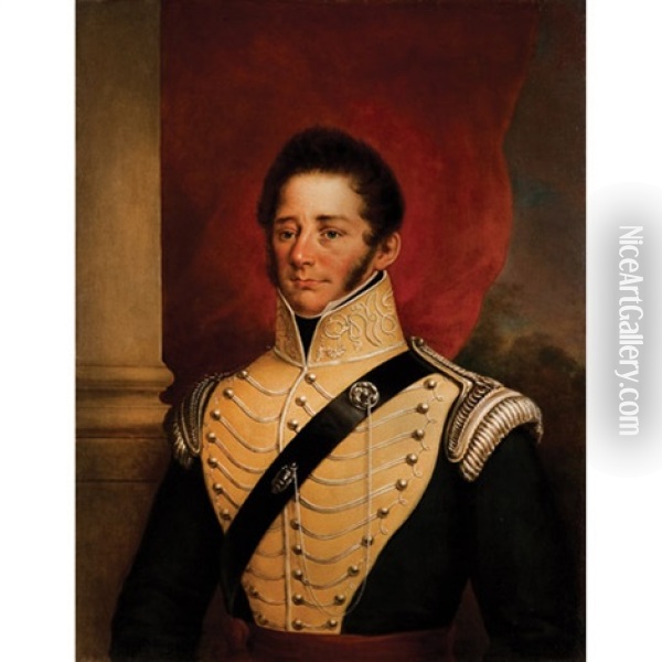 Portrait Of Lieutenant-colonel George Taylor Denison I Oil Painting - George Theodore Berthon
