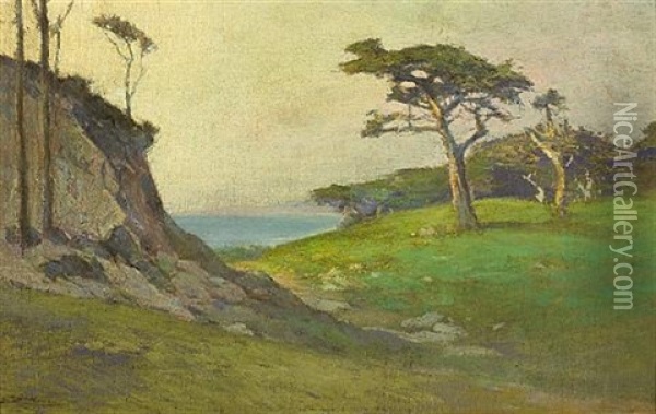 Monterey Cypress Oil Painting - Charles Dickman