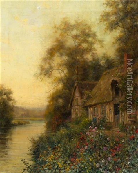 Normandy Sunset Oil Painting - Louis Aston Knight