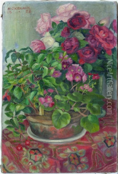 Blumenstilleben Oil Painting - Heinrich Zernack