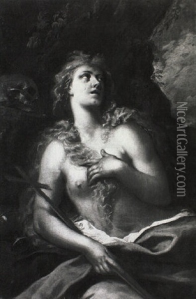 The Penitent Magdalen Oil Painting - Giuseppe Antonio Pianca