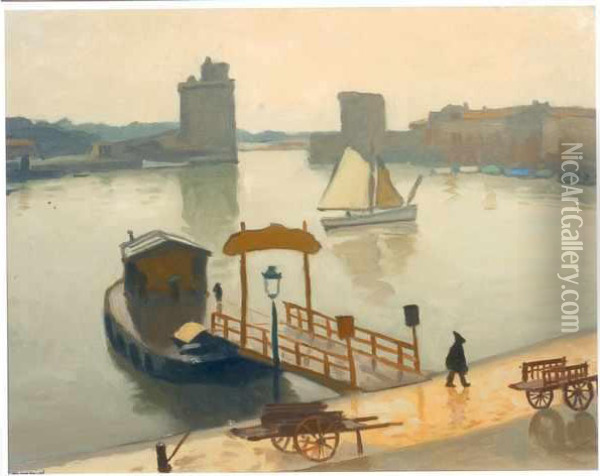 Le Port De La Rochelle. Oil Painting - Albert Marquet