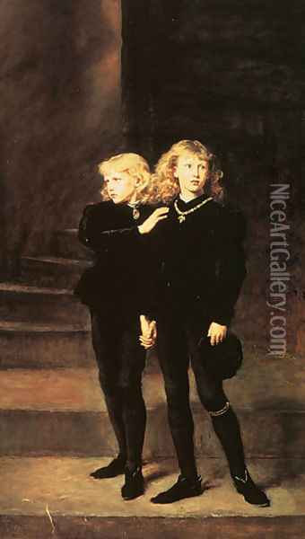 Princes Oil Painting - Sir John Everett Millais