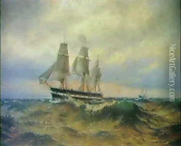 Vanadis Vid Skagen Oil Painting - Arvid Magnus Ahlberg