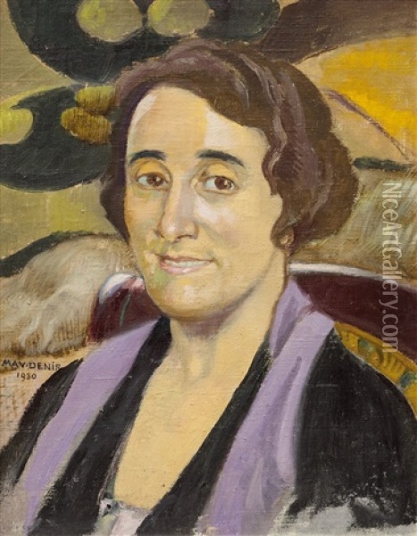 Portret Pani Boubee/portrait De Madame Boubee Oil Painting - Maurice Denis