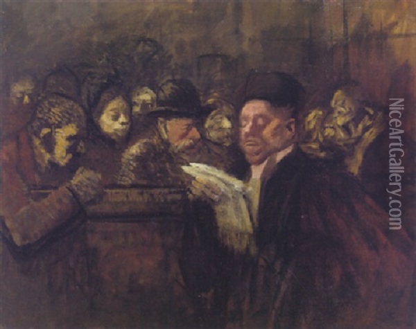 The Lawyer Oil Painting - Jean-Louis Forain