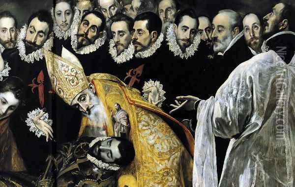 The Burial of the Count of Orgaz (detail 6) 1586-88 Oil Painting - El Greco (Domenikos Theotokopoulos)