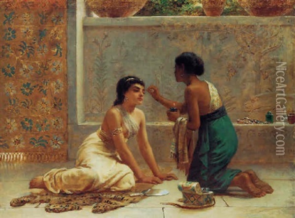 An Ancient Custom Oil Painting - Edwin Long