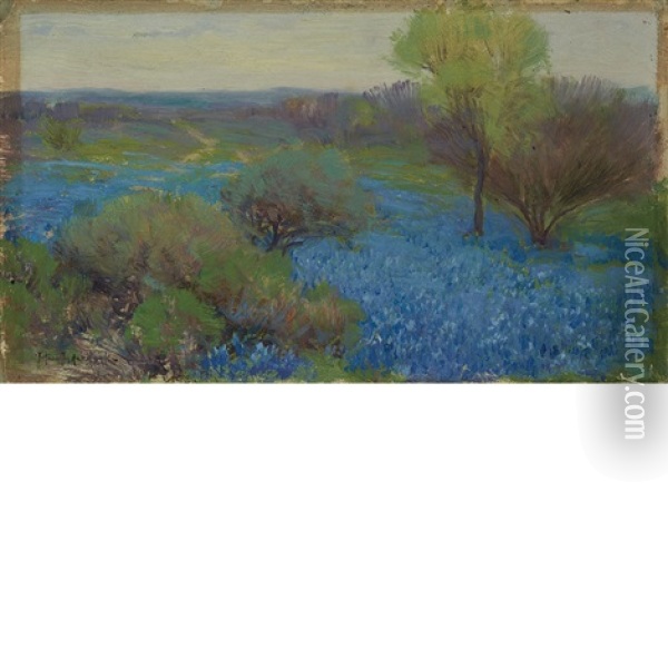 Springtime, San Antonio, Texas Oil Painting - Julian Onderdonk