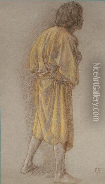 Study Of A Monk Oil Painting - Sir Edward Coley Burne-Jones
