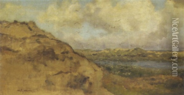In The Dunes Oil Painting - Willem George Frederik Jansen