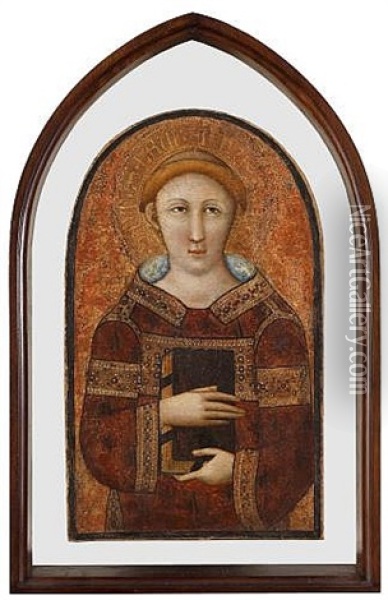 Saint Lawrence Oil Painting - Niccolo (di ser Sozzo) Tegliacci