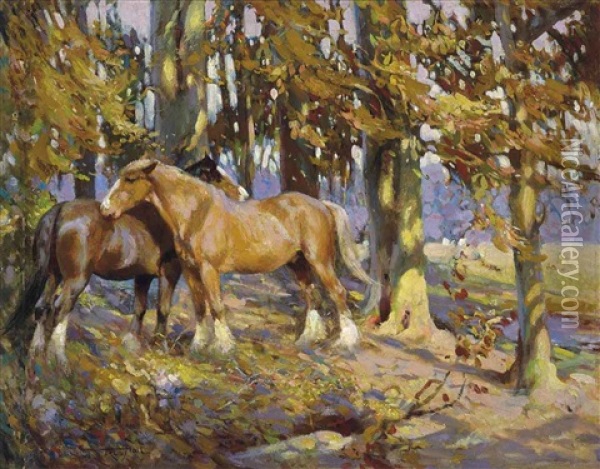 Good Companions Oil Painting - Frederick Hall