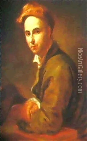 Portrait Of A Gentleman Oil Painting - Etienne Jeaurat