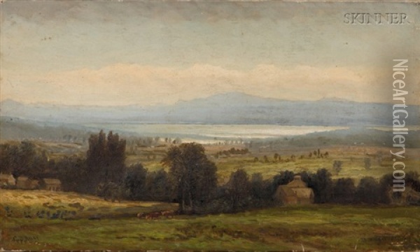 St. Albans, Vermont Oil Painting - C.B. Russ