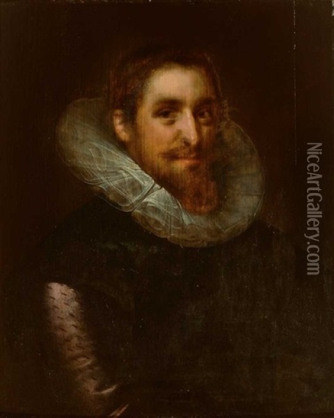 Portrait Eines Edelmannes Oil Painting - Gortzius Geldorp