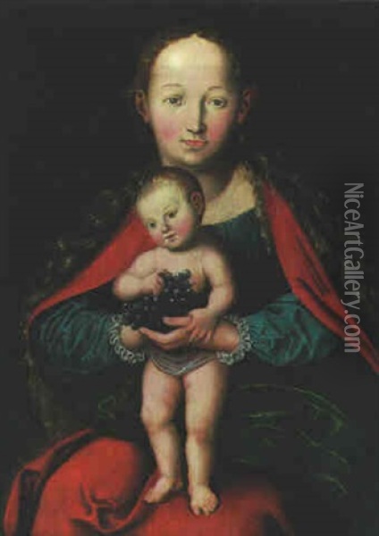 The Virgin And Child Oil Painting - Lucas Cranach the Elder