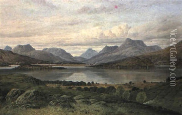 Loch Lomond Oil Painting - James M. Robert Greenlees