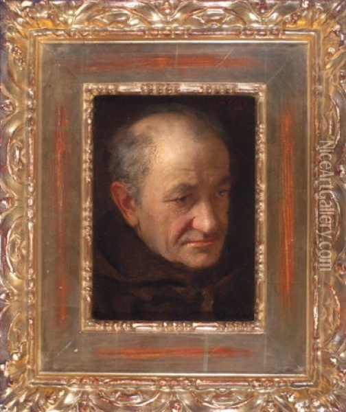 Portrait Eines Monchs Oil Painting - Emil Keck