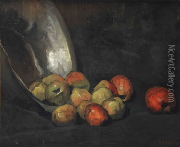 Apples Oil Painting - Floris Arntzenius