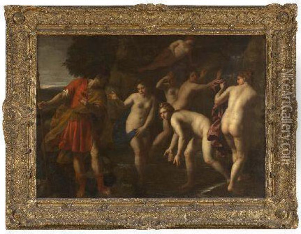 Diana And Actaeon Oil Painting - Alessandro Turchi