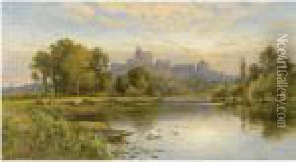 The Thames At Windsor Oil Painting - Alfred Augustus Glendening