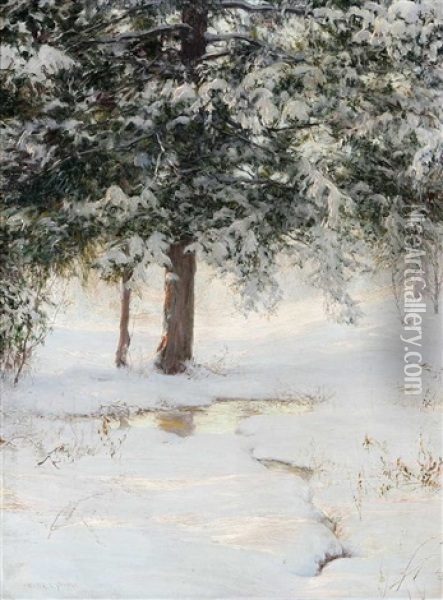 The Hemlocks Oil Painting - Walter Launt Palmer