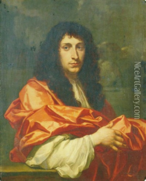 Portrait Of A Nobleman Oil Painting - Jean-Baptiste De Champaigne