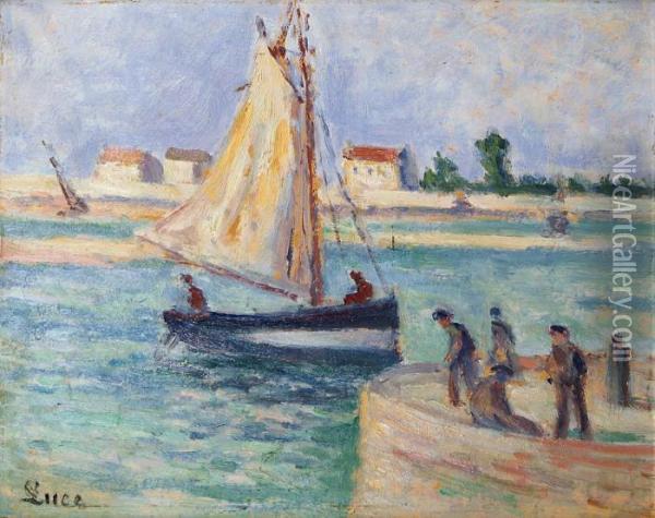 Honfleur, Le Port Oil Painting - Maximilien Luce