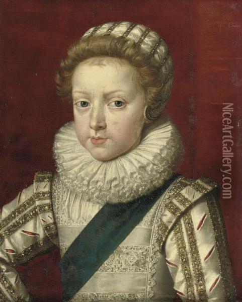 Portrait Of Gaston D'orleans Oil Painting - Frans Pourbus the younger