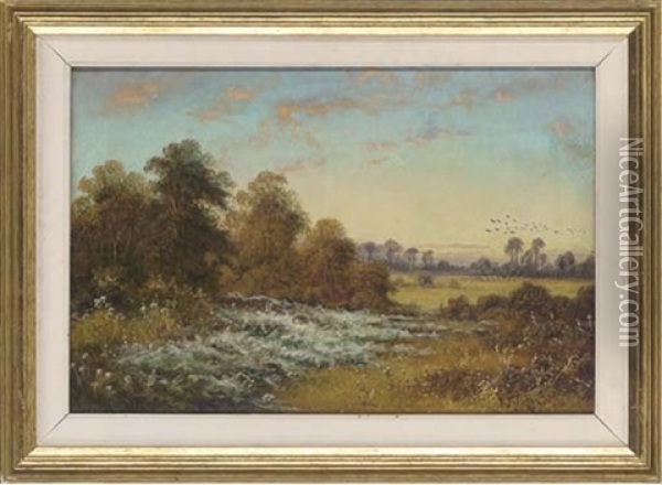 An Autumn Meadow Oil Painting - Walter Wallor Caffyn