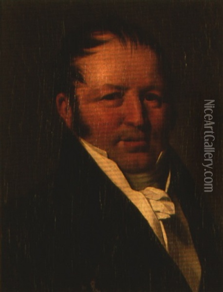 Portrait Du Marechal Comte Gerard Oil Painting - Louis Leopold Boilly