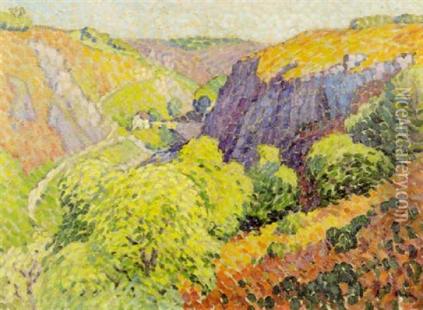 Paysage De La Creuse Oil Painting - Marcel Belle