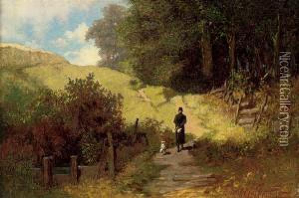 A Stroll In The Country Oil Painting - Willy Moralt