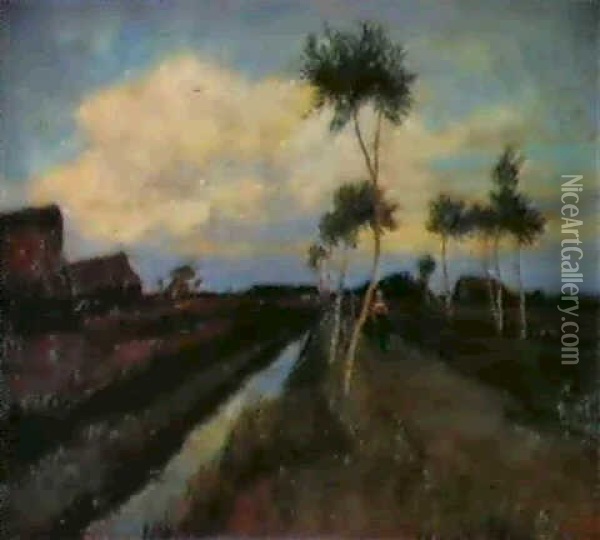 Moordamm Oil Painting - Otto Modersohn