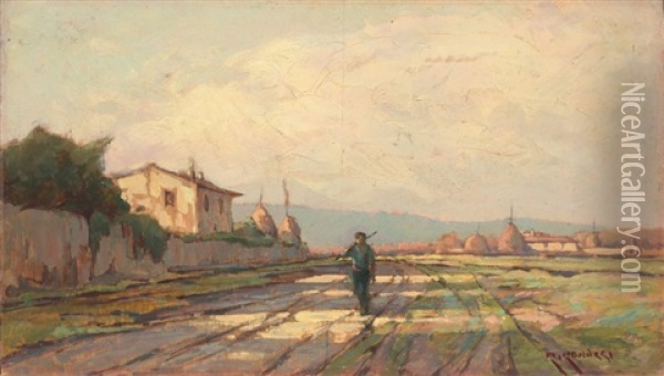 Ritorno Dai Campi Oil Painting - Renuccio Renucci