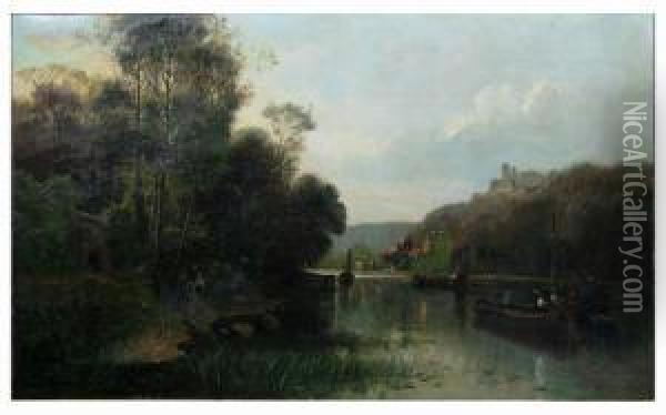 View Of The Rhine Oil Painting - Benjamin Champney