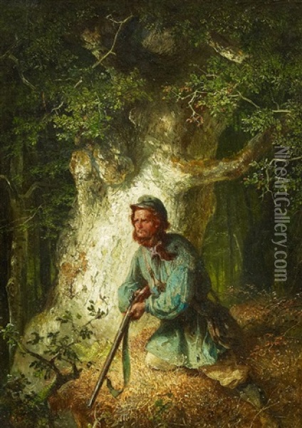 Der Jager Oil Painting - August Von Wille