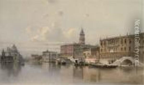 Before The Molo, Venice Oil Painting - Karl Kaufmann