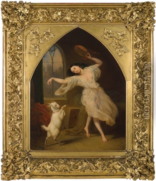 Tanzende Esmeralda Oil Painting - Carl von Steuben