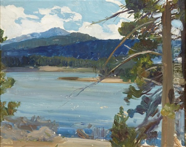 Wyoming Landscape - Yellowstone Oil Painting - Frank Tenney Johnson