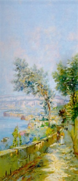 Verso Sorrento Oil Painting - Vincenzo Loria