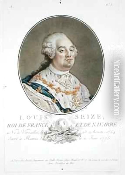 Portrait of Louis XVI (1754-93) Oil Painting - Benard