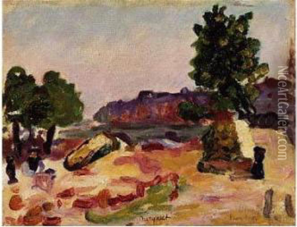 Paris, Bords De Seine Oil Painting - Albert Marquet