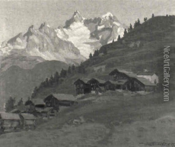 Fr_hmorgen Bei Findeln Ob Zermatt Mit Gabelh