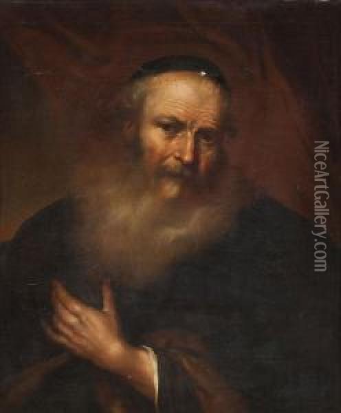 Portrait Eines Judischen Gelehrten Oil Painting - Johann Georg Trautmann